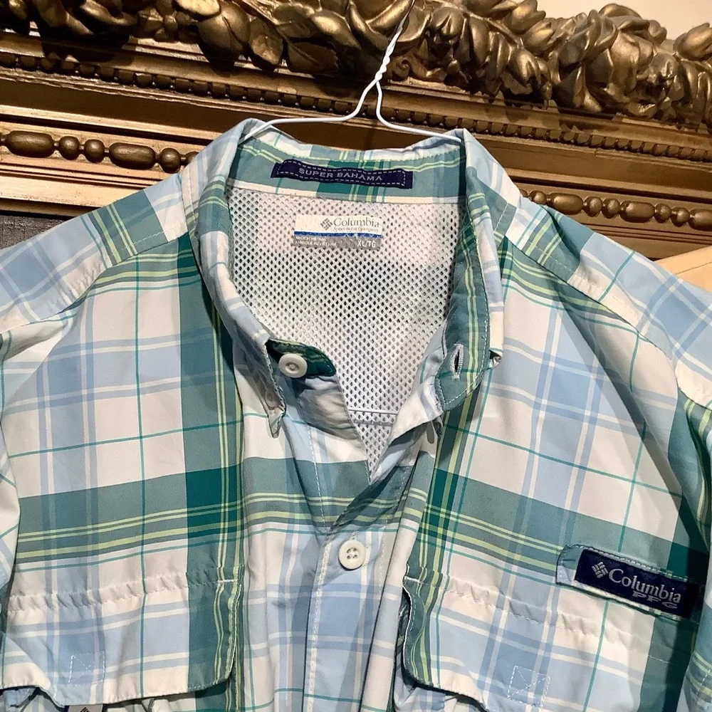 Pair of Columbia PFG (performance fishing gear) Long Sleeve Shirts Sz XL/TG